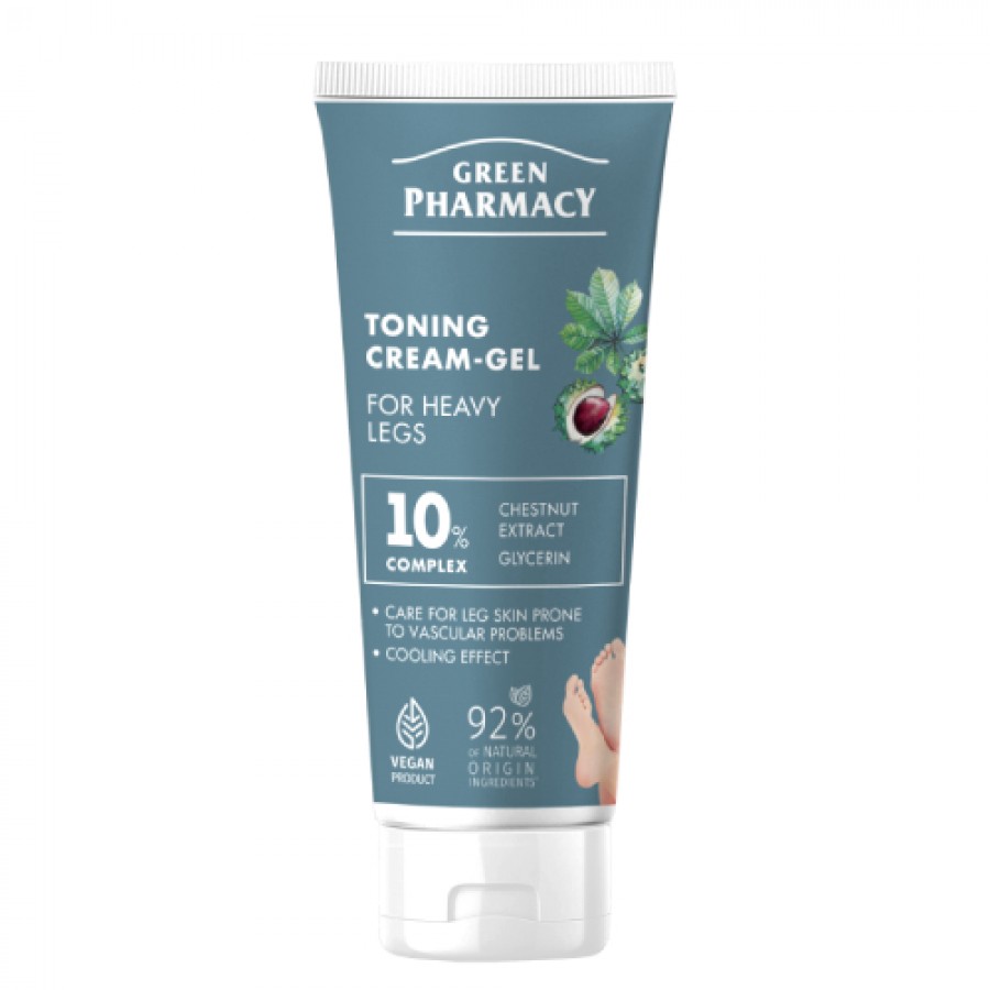 Miniaturka artykułu - #0 Green Pharmacy Tonizujący krem-żel do ciężkich n&oacute;g, 75 ml