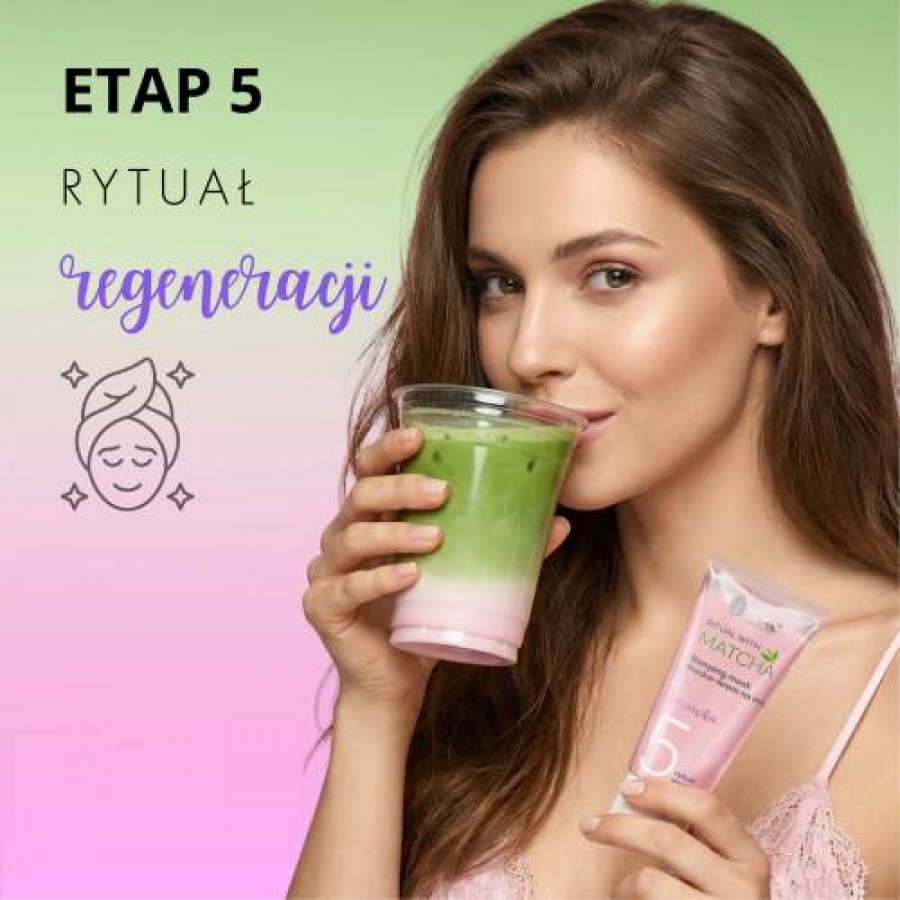 Miniaturka artykułu - #0 AVA Ritual with Matcha 5 Sleeping mask Maska-Krem na noc do sk&oacute;ry suchej i zmęczonej, 50 ml