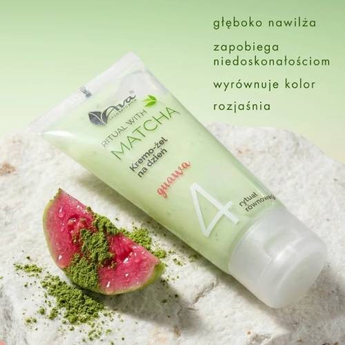 Zdjęcie produktu - 2 AVA Ritual with Matcha 4 Kremo-żel do twarzy na dzień z nicynamidem, 50 ml