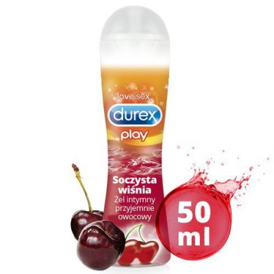 Miniaturka artykułu - #0 DUREX Cherry Żel intymny wiśniowy, 50ml