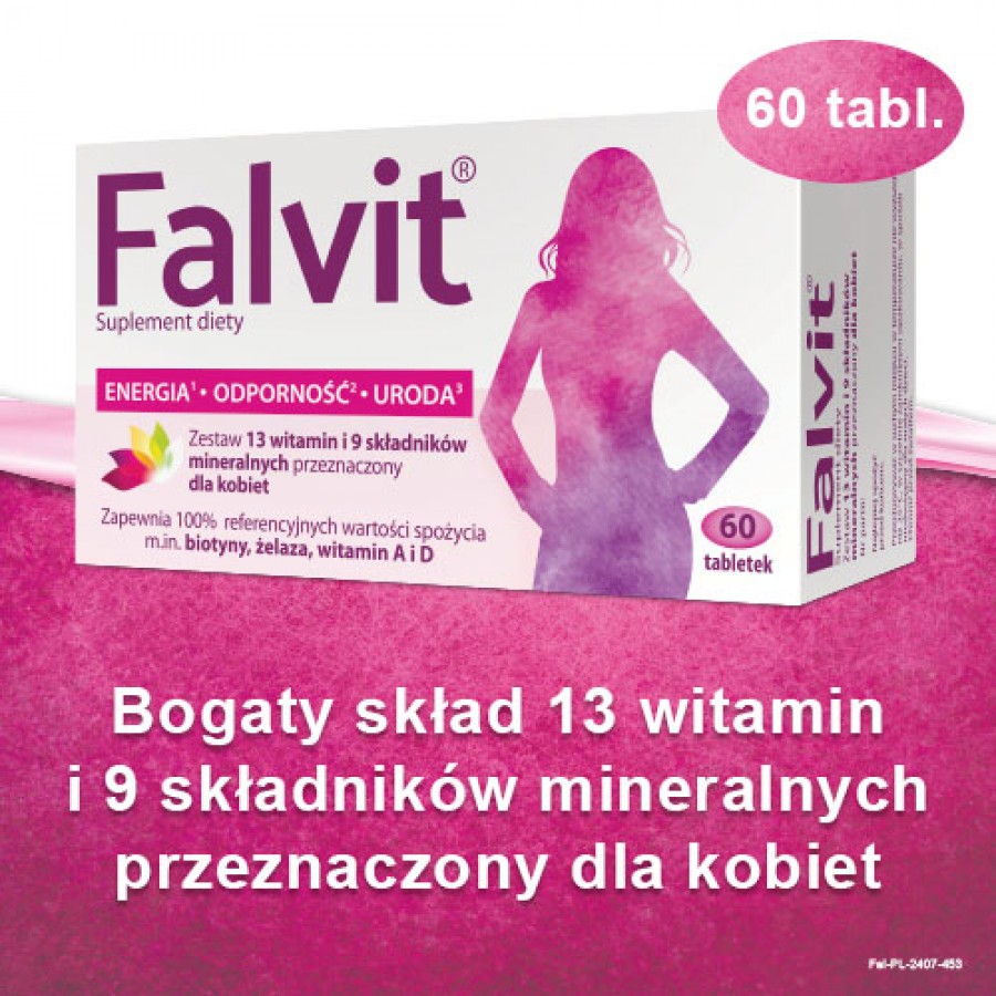 Miniaturka artykułu - #0 FALVIT, 60tabletek