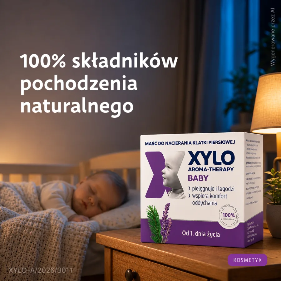 #3 – Xylo Aroma-Therapy Baby Maść do nacierania klatki piersiowej od 1 dnia życia, 50 ml