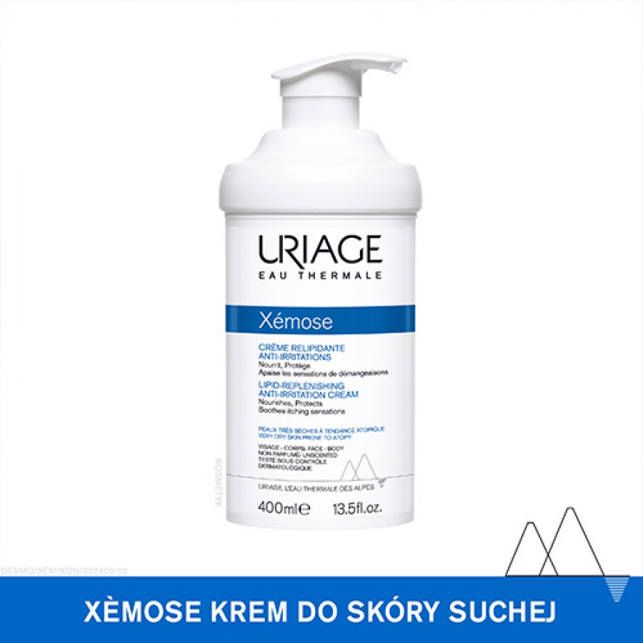 Miniaturka artykułu - #0 URIAGE XEMOSE Krem do sk&oacute;ry suchej, 400ml