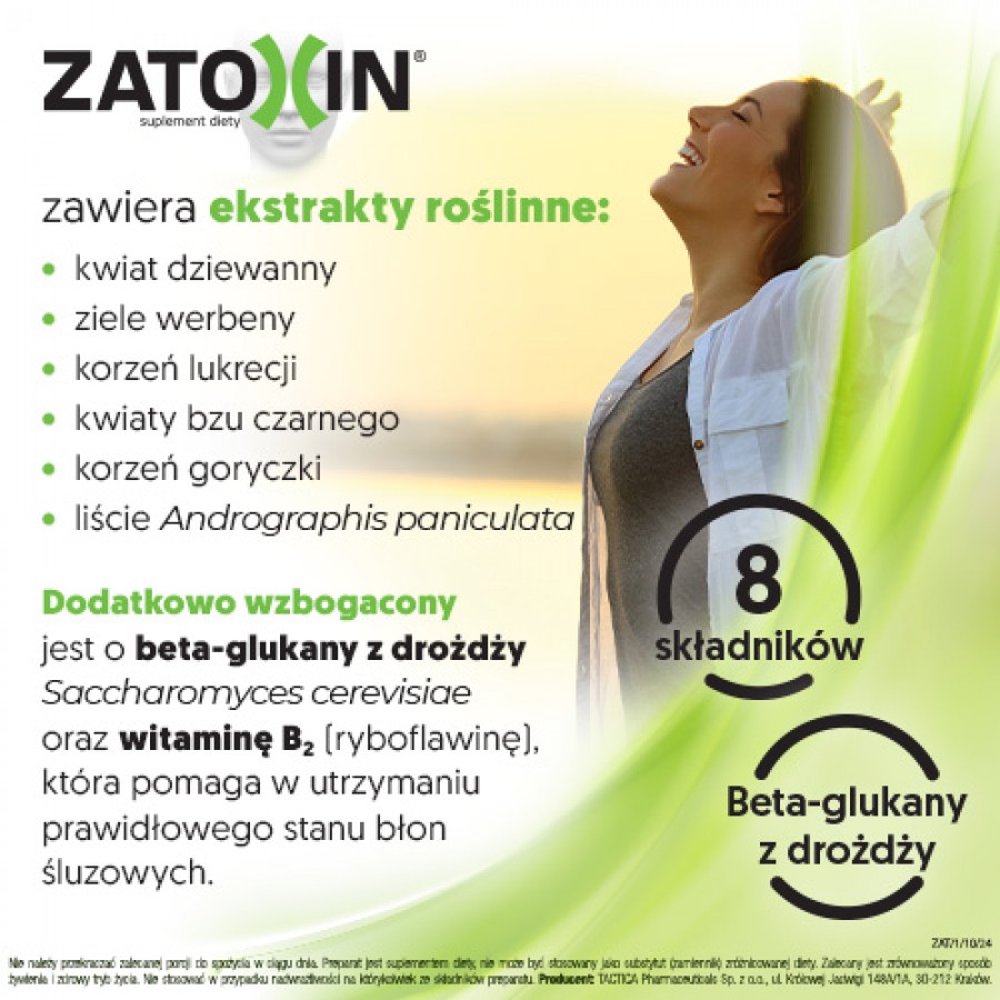 Miniaturka artykułu - #1 Zatoxin, 60 tabletek