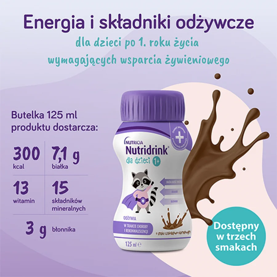#1 – Nutridrink dla dzieci smak czekoladowo karmelowy, 4 x 125 ml