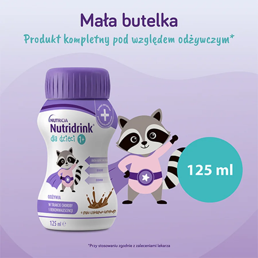 #4 – Nutridrink dla dzieci smak czekoladowo karmelowy, 4 x 125 ml