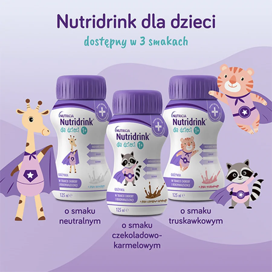 #2 – Nutridrink dla dzieci smak truskawkowy, 4 x 125 ml