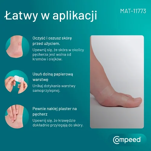 #4 – Compeed Plastry na pęcherze wąskie, 6 szt.