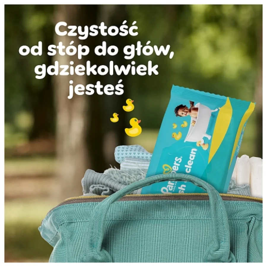 #4 – Pampers Fresh Clean Chusteczki nawilżane dla dzieci, 20 x 80 szt.