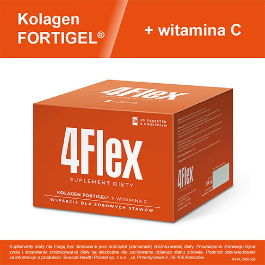 Miniaturka artykułu - #0 4Flex, 30 sasz. - kolagen w proszku