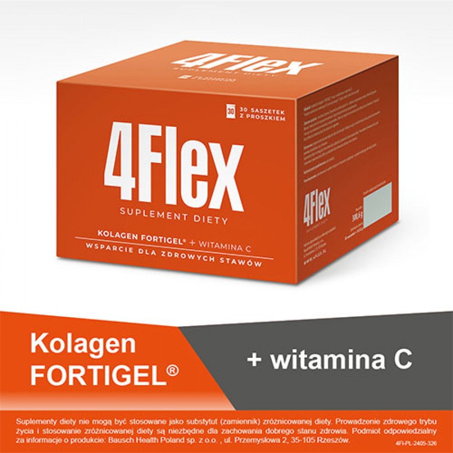 Miniaturka artykułu - #1 4Flex, 30 sasz. - kolagen w proszku