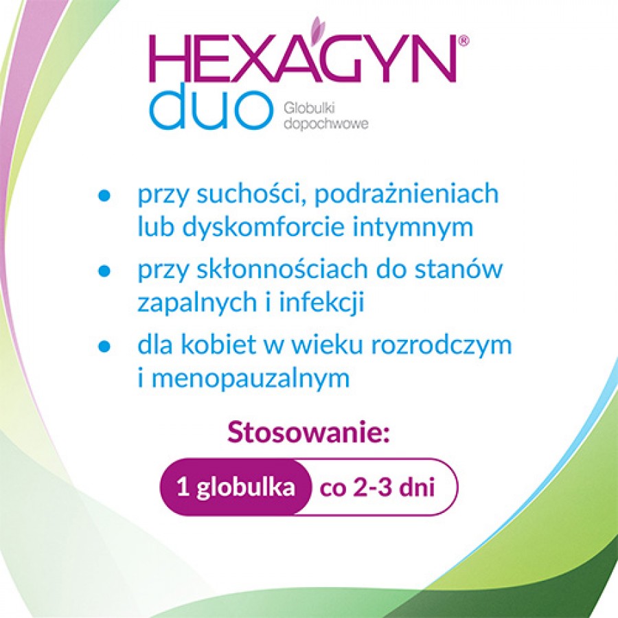 #2 – HEXAGYN DUO - 10 globulek dopochwowych