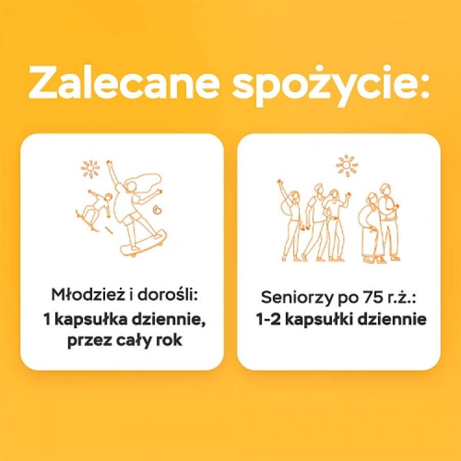 Zdjęcie produktu - 4 VITRUM D3 FORTE - 60 kapsułek