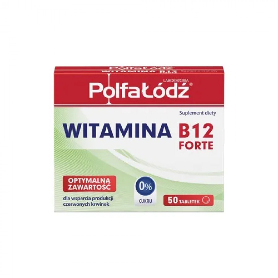 Miniaturka artykułu - #0 VITAMINUM B12 FORTE - 50 tabletek