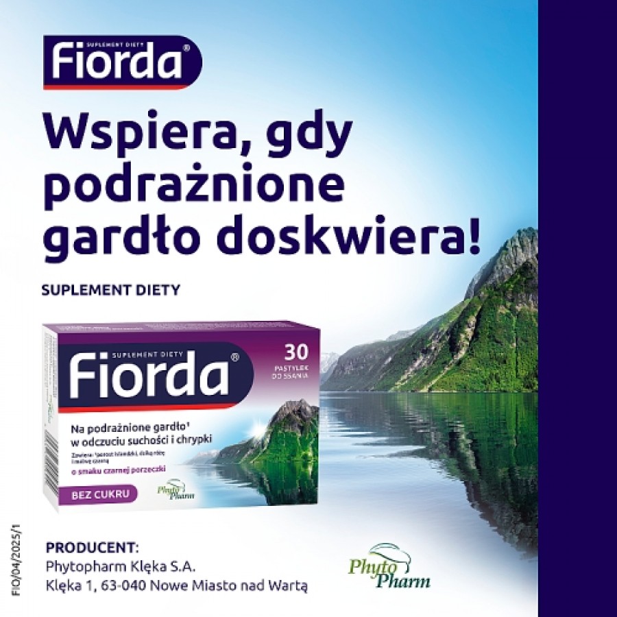 Miniaturka artykułu - #1 Fiorda o smaku czarnej porzeczki, 30 pastylek