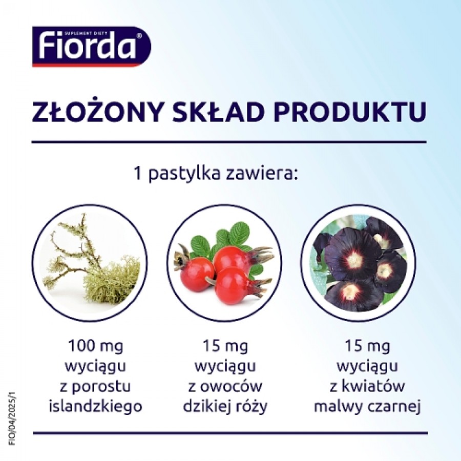 Zdjęcie produktu - 3 Fiorda o smaku czarnej porzeczki, 30 pastylek