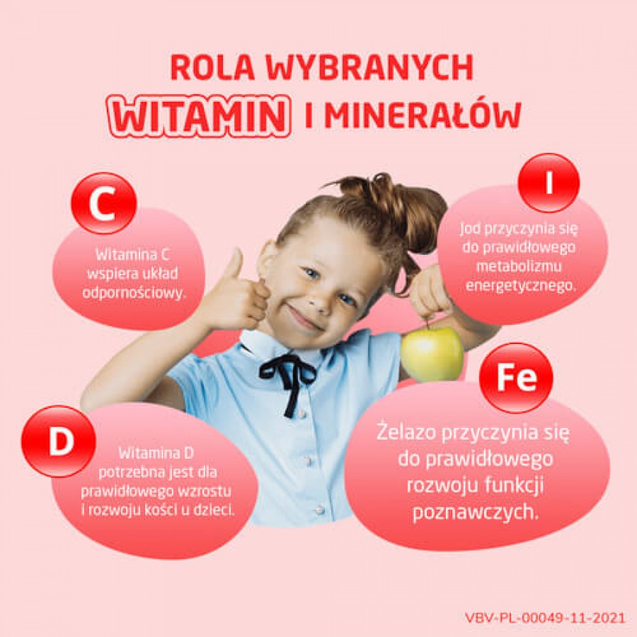 Miniaturka artykułu - #1 VIBOVIT JUNIOR Witaminy+Żelazo, 30 tabl.