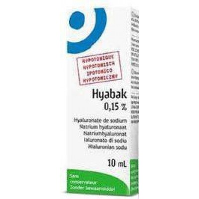Miniaturka artykułu - #0 HYABAK Hypotoniczny 0,15% Krople do oczu - 10 ml (6170)