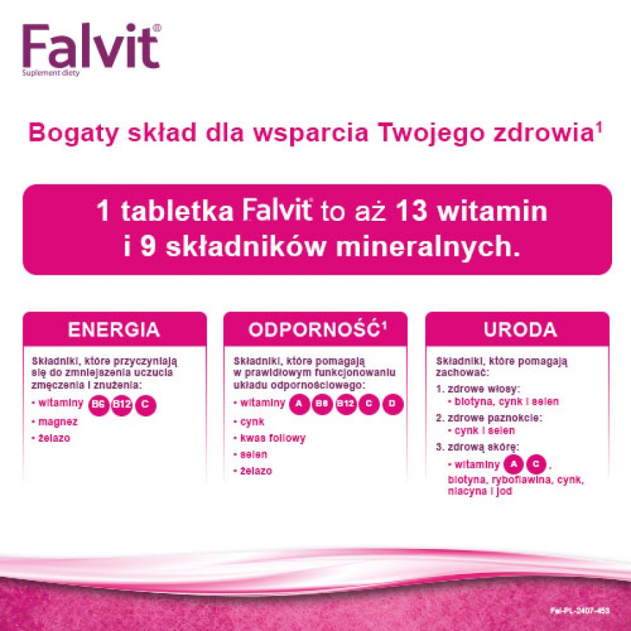 Zdjęcie produktu - 2 FALVIT, 30 tabletek