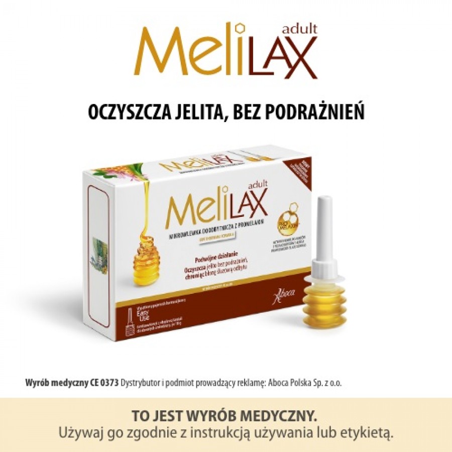 Miniaturka artykułu - #0 ABOCA MELILAX dla dorosłych (6 mikrowlewek), 60 g