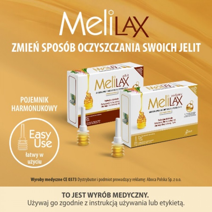 Zdjęcie produktu - 5 ABOCA MELILAX dla dorosłych (6 mikrowlewek), 60 g