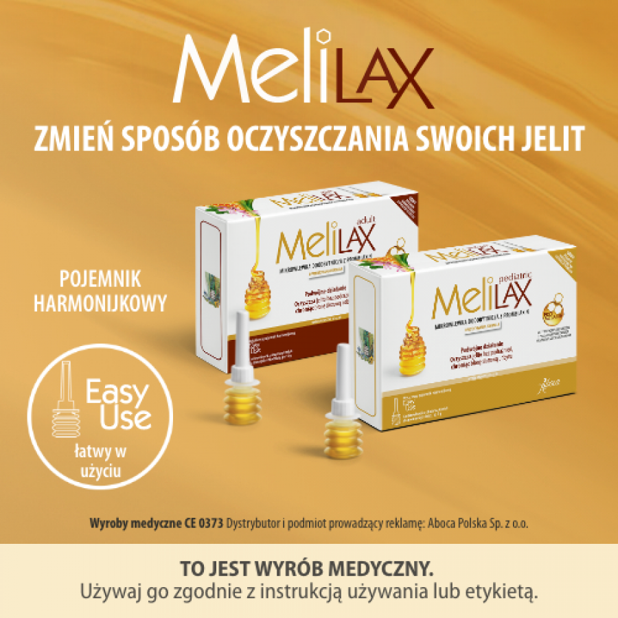 Zdjęcie produktu - 5 ABOCA MELILAX dla dzieci (6 wlewek), 30 g