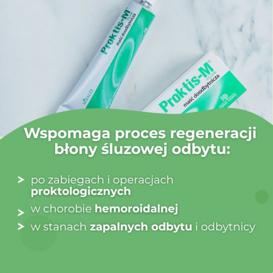 Miniaturka artykułu - #1 PROKTIS-M maść doodbytnicza, 30g