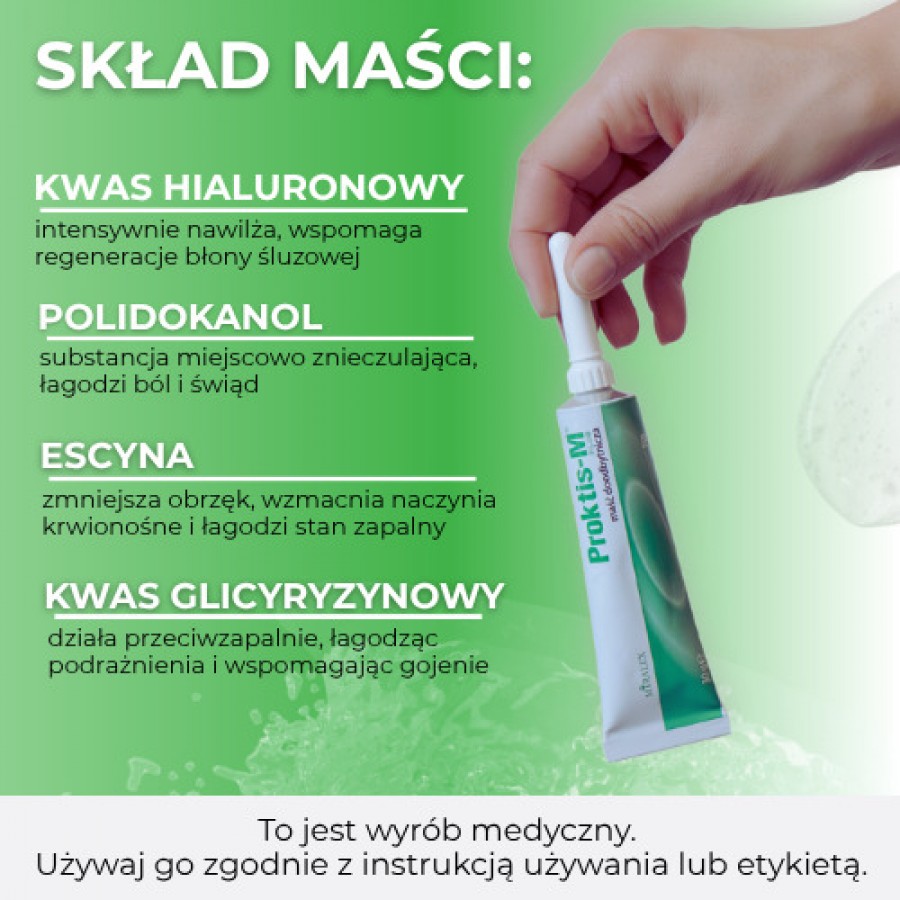Zdjęcie produktu - 3 PROKTIS-M maść doodbytnicza, 30g