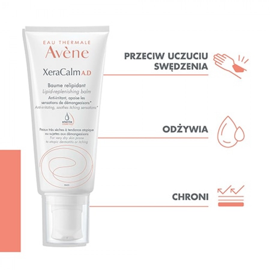 Miniaturka artykułu - #0 AVENE XERACALM A.D Balsam uzupełniający lipidy, 200 ml