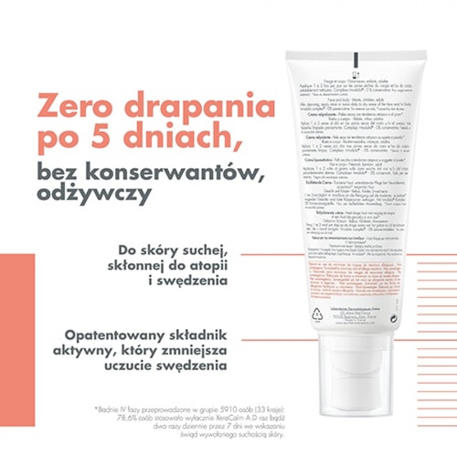 Zdjęcie produktu - 1 AVENE XERACALM A.D Krem uzupełniający lipidy, 200 ml