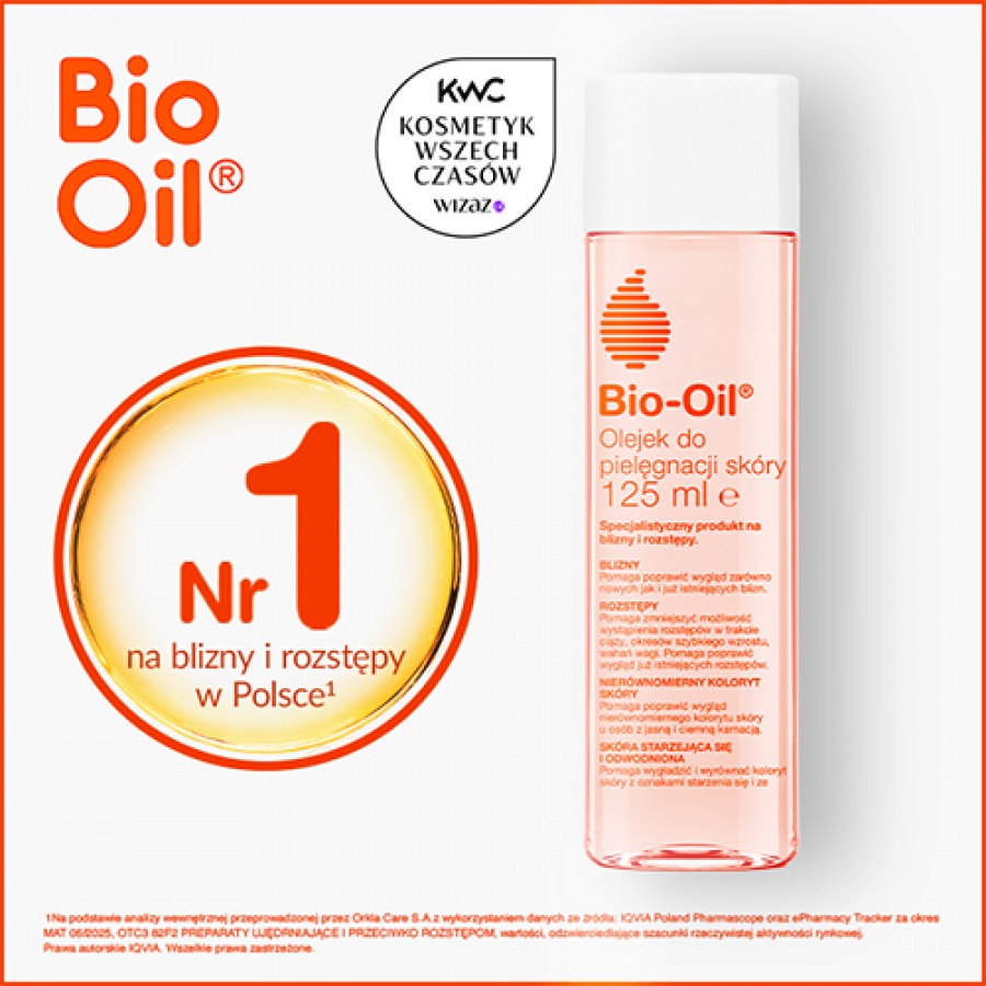 Miniaturka artykułu - #1 Bio-Oil specjalistyczny olejek na blizny i rozstępy, 125 ml