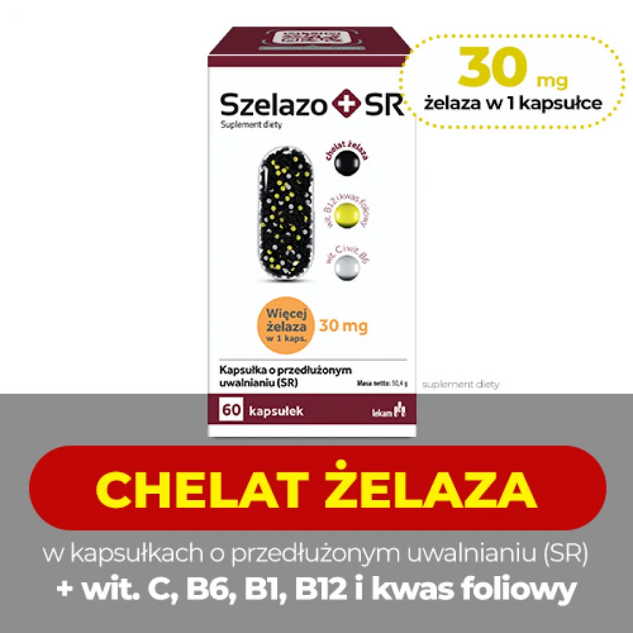 #0 – Szelazo+ SR, 60 kaps. - wysoka zawartość żelaza