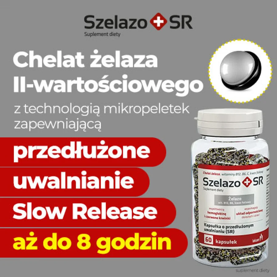 #5 – Szelazo+ SR, 60 kaps. - wysoka zawartość żelaza