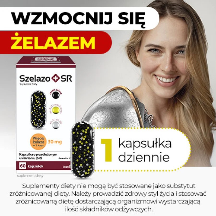 #7 – Szelazo+ SR, 60 kaps. - wysoka zawartość żelaza