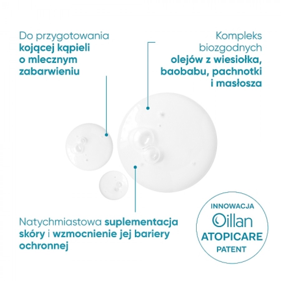 Zdjęcie produktu - 2 OILLAN Derm+ Emulsja natłuszczająca do kąpieli, 200ml