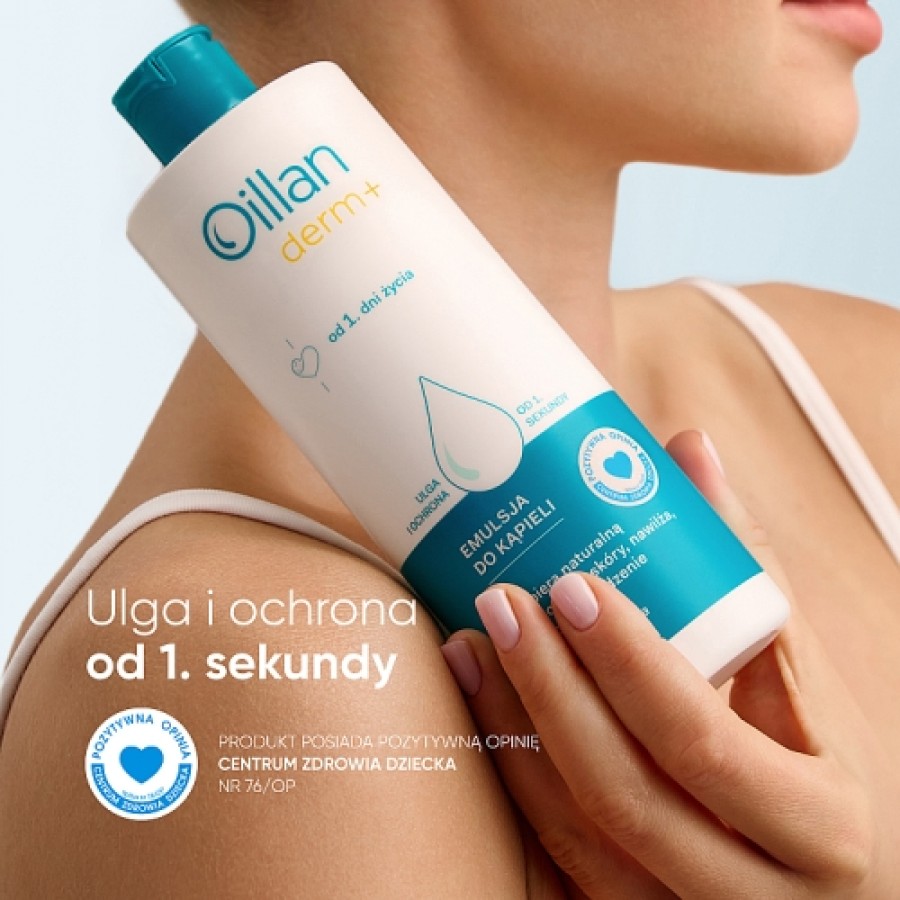 Zdjęcie produktu - 3 OILLAN Derm+ Emulsja natłuszczająca do kąpieli, 200ml