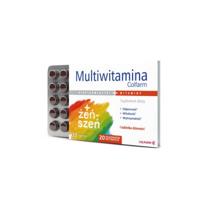 Miniaturka artykułu - #0 MAX MULTIWITAMINA COLFARM - 30 tabletek 