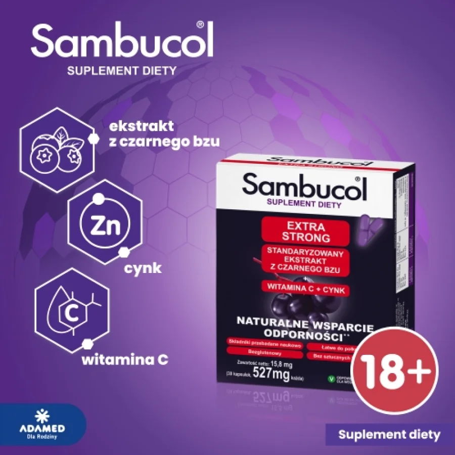 #2 – SAMBUCOL Extra Strong, 30kaps.