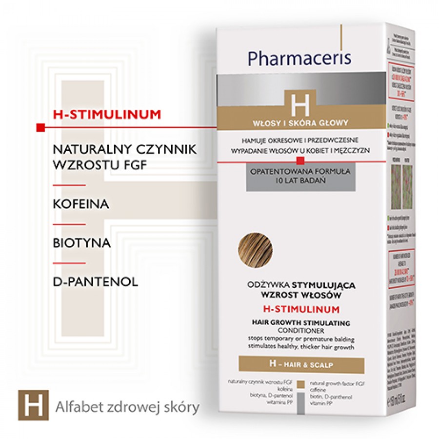 Miniaturka artykułu - #1 Pharmaceris H H-STIMULINUM Odżywka stymulująca wzrost włos&oacute;w, 150 ml