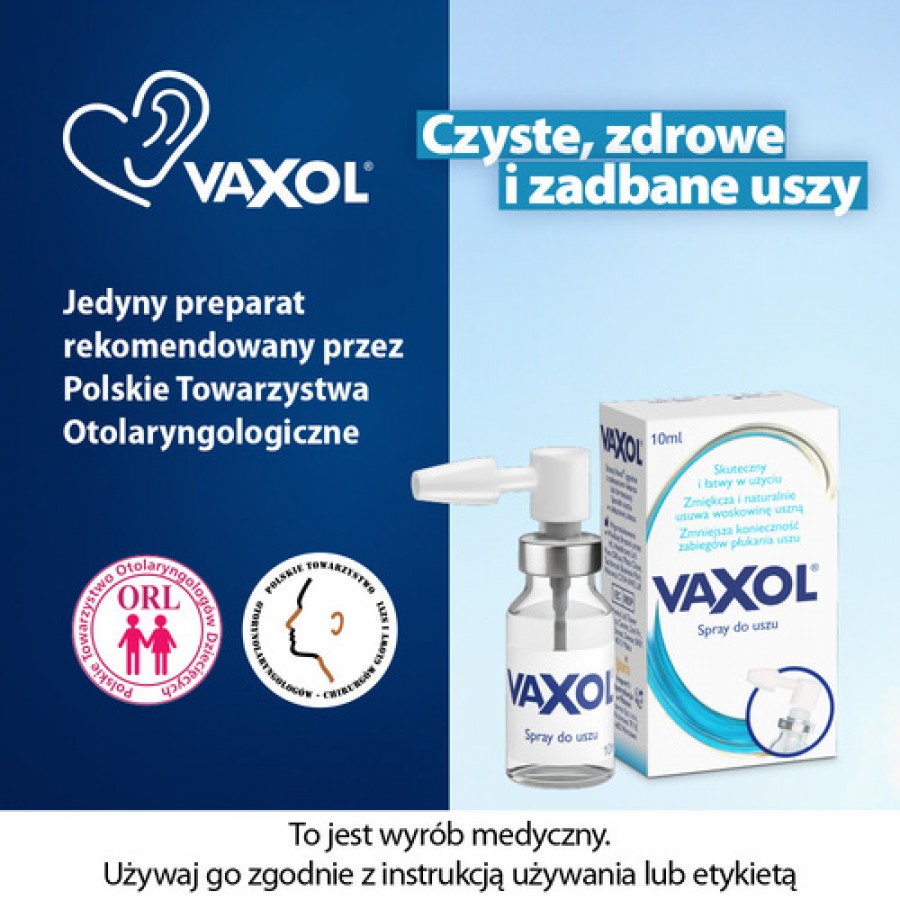 Miniaturka artykułu - #0 VAXOL do usuwania woskowiny usznej spray - 10 ml 