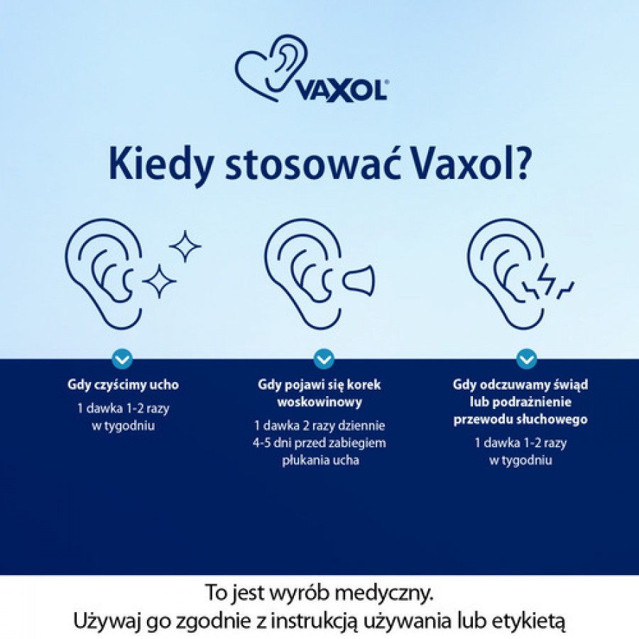 Zdjęcie produktu - 3 VAXOL do usuwania woskowiny usznej spray - 10 ml 