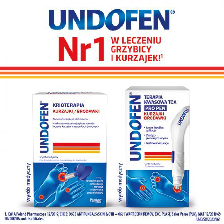Zdjęcie produktu - 4 Undofen Krioterapia Aerozol na kurzajki brodawki, 50 ml