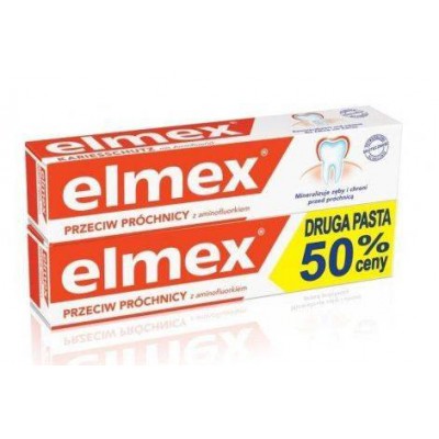 Miniaturka artykułu - #0 ELMEX Pasta do zęb&oacute;w przeciw pr&oacute;chnicy  - 2 x 75 ml
