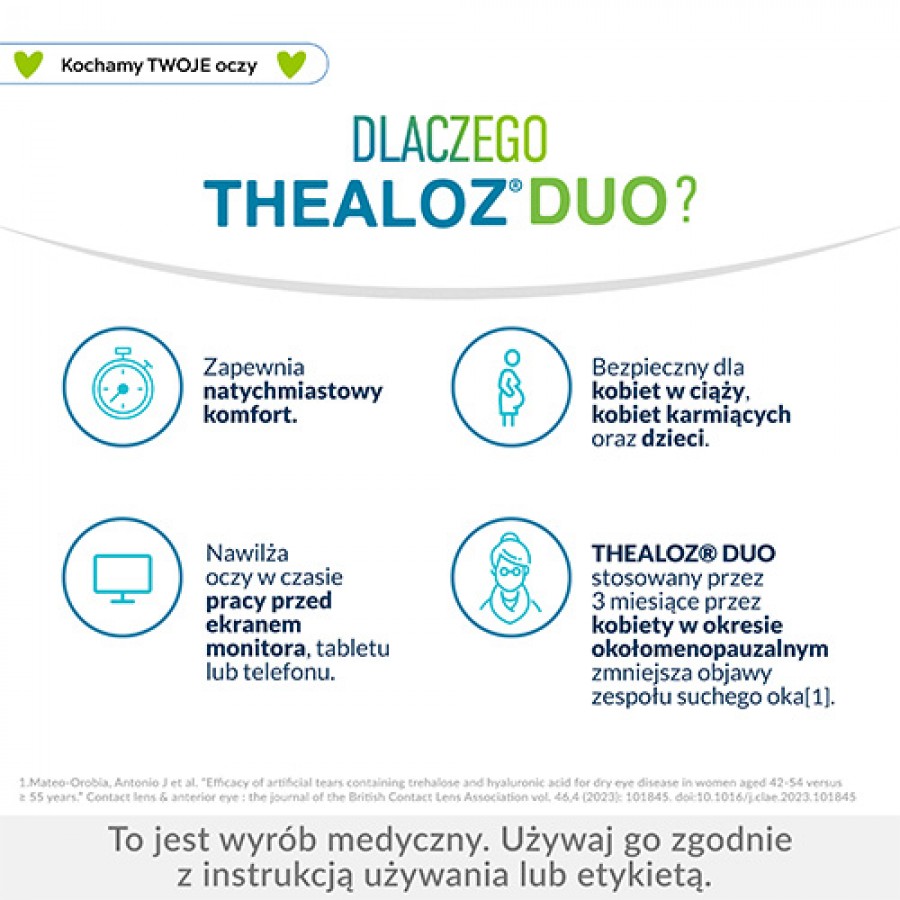 Miniaturka artykułu - #1 Thealoz Duo 3% Krople do oczu, 10 ml - krople na zesp&oacute;ł suchego oka