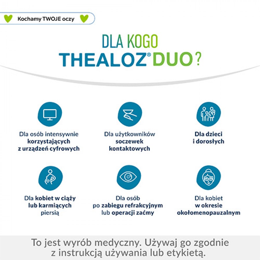 Zdjęcie produktu - 4 Thealoz Duo 3% Krople do oczu, 10 ml - krople na zesp&oacute;ł suchego oka