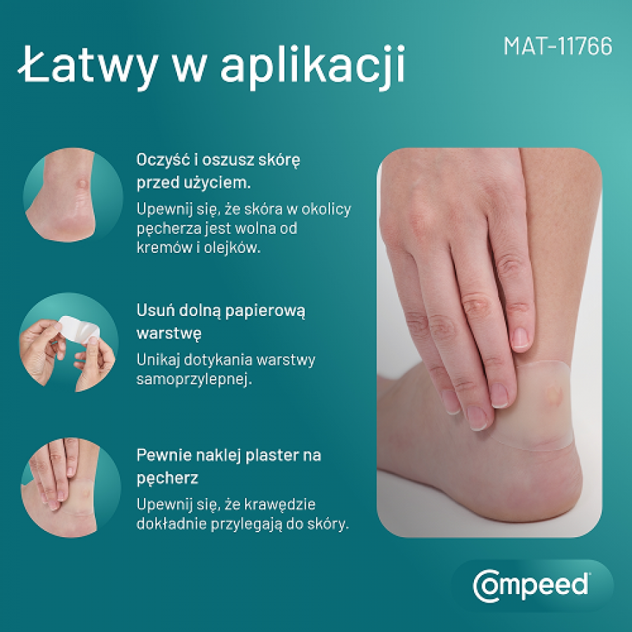 Zdjęcie produktu - 4 Compeed Plastry na pęcherze średnie, 5 szt.