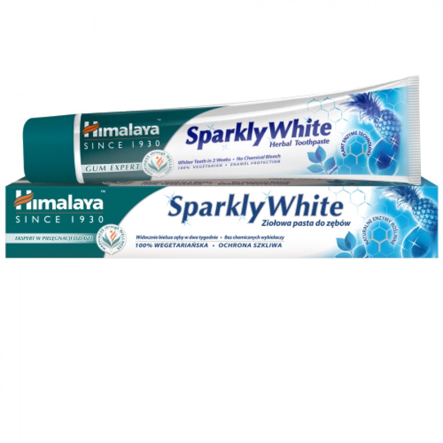 Miniaturka artykułu - #0 HIMALAYA Pasta do zęb&oacute;w Lśniąca Biel - 75 g 