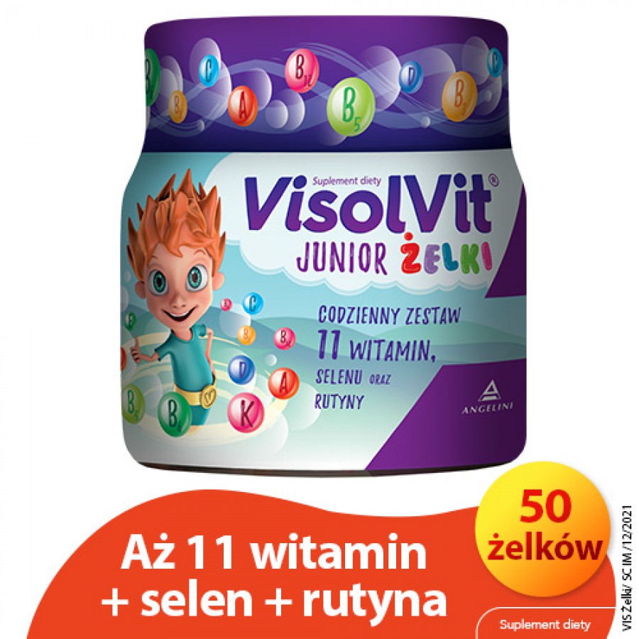 Miniaturka artykułu - #0 Visolvit Junior Żelki - 50 sztuk