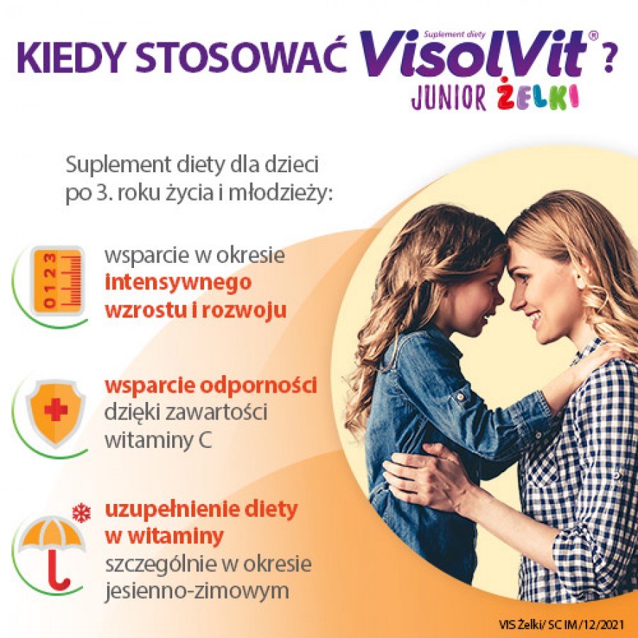 Miniaturka artykułu - #1 Visolvit Junior Żelki - 50 sztuk