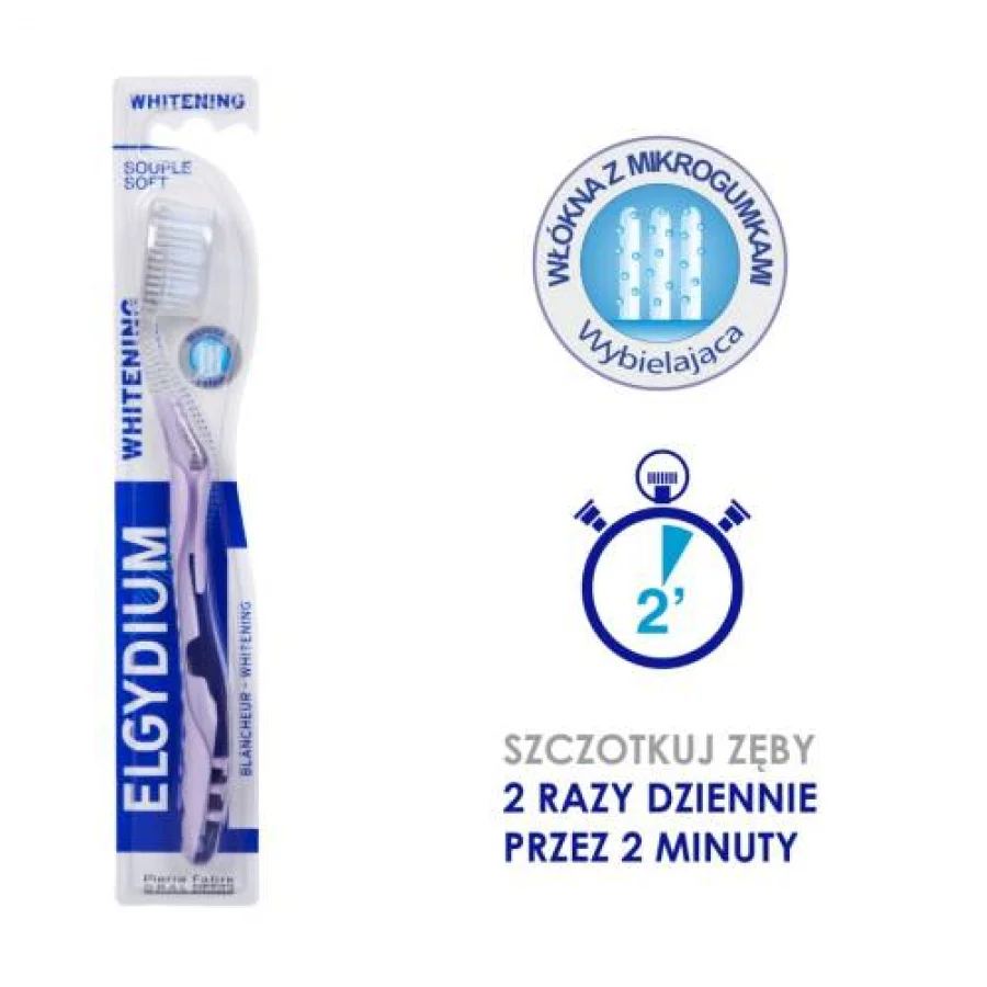 #0 – ELGYDIUM WHITENING MICROBALL Szczoteczka do zęb&oacute;w MIĘKKA (soft) - 1 sztuka (21092)